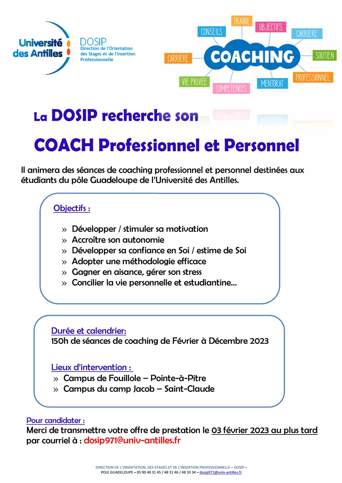 Image reprenant l'annonce de demande d'offre de prestation